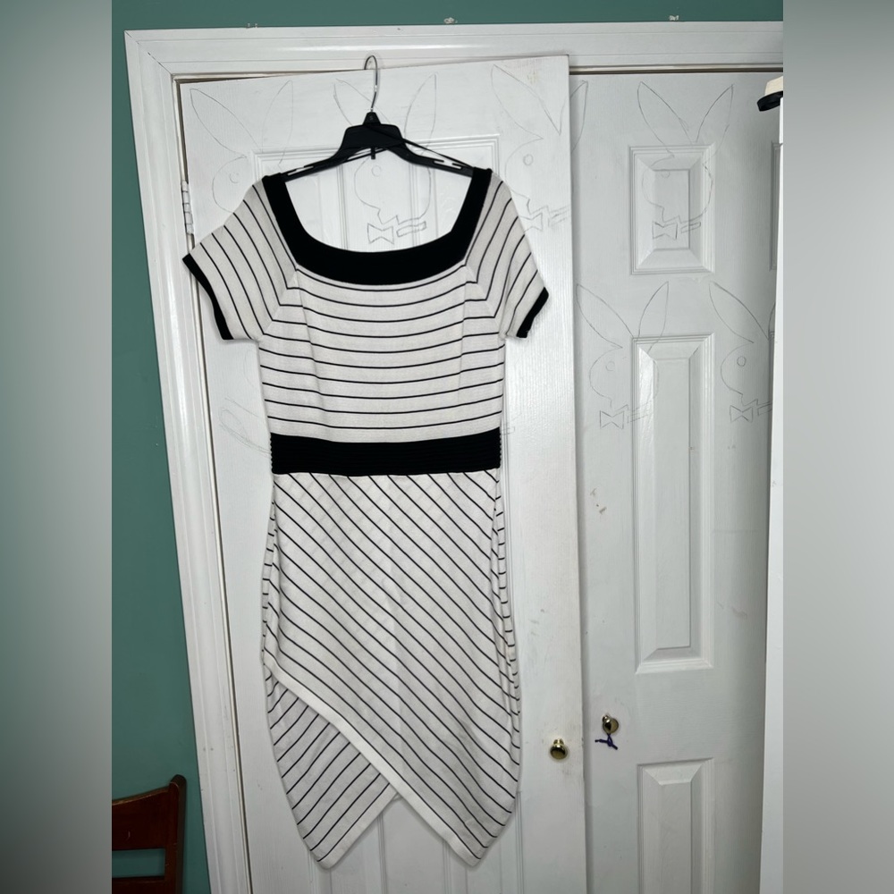 Black and white dress